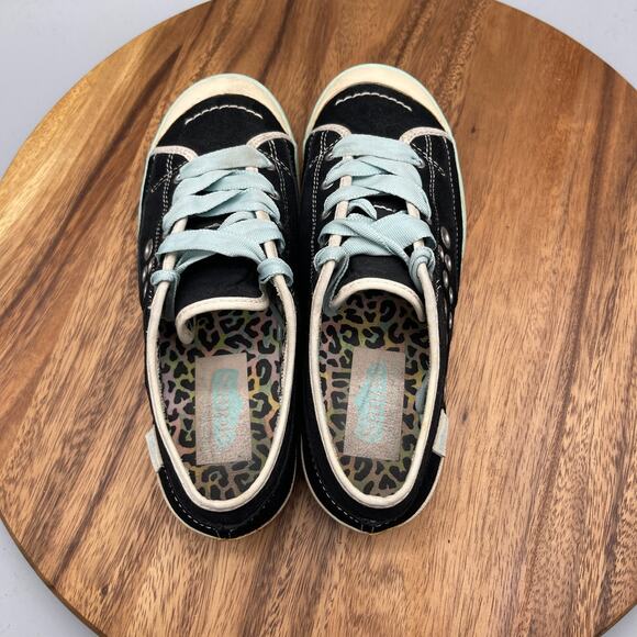 Simple Shoes Womens Size 8 Black Casual Comfort Walking Animal Print Sneakers - Picture 5 of 8